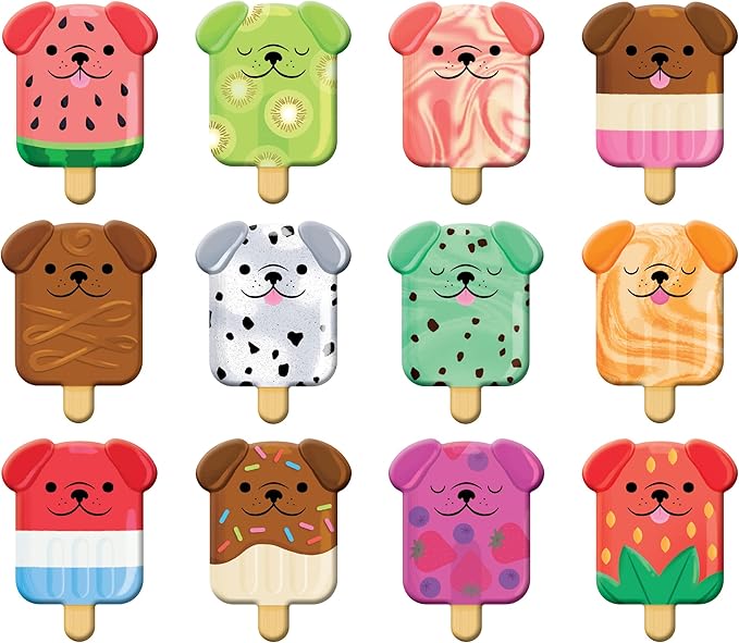 Pupsicles Shaped Memory Match from Mudpuppy, Includes 24 cutely Designed Shaped Pieces, Perfect Activity for 2 or More Players Aged 3-8
