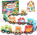 Zeoddler Toys for Toddlers, 11 Magnetic Wooden Animals Train Set, Montessori Toys for Toddlers, Learning Activities, Sensory Activities for Kids, Birthday Gifts for Boys, Girls