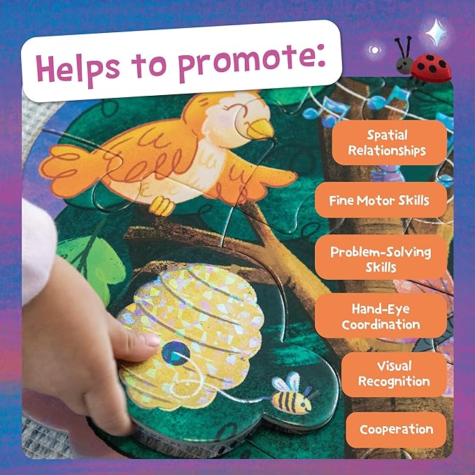 Peaceable Kingdom Hoot Owl Hoot Floor Puzzle – Giant Floor Puzzle for Kids Ages 5 & up – Great for Classrooms
