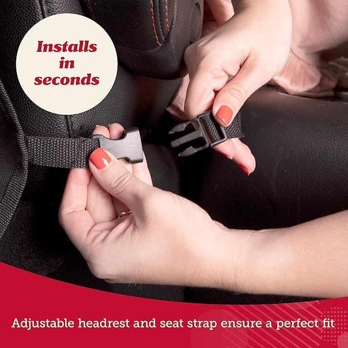 Lusso Gear Heavy Duty Kick Mats (2 Pk) - Back Seat Protector, Sag Proof, Waterproof, Car Back Seat Cover for Kids Who Make Big Messes, 3 Reinforced Storage Pockets, Premium Oxford Fabric (Gray)
