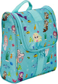 Remobia Hicol Cute Cartoon Hanging Kids Toiletry Bag Children Travel Cosmetic Makeup Organizer Wash Bag Shower bag Over Night Bag Camping Shaving Kit Bag for Boys & Girls (Mermaid)