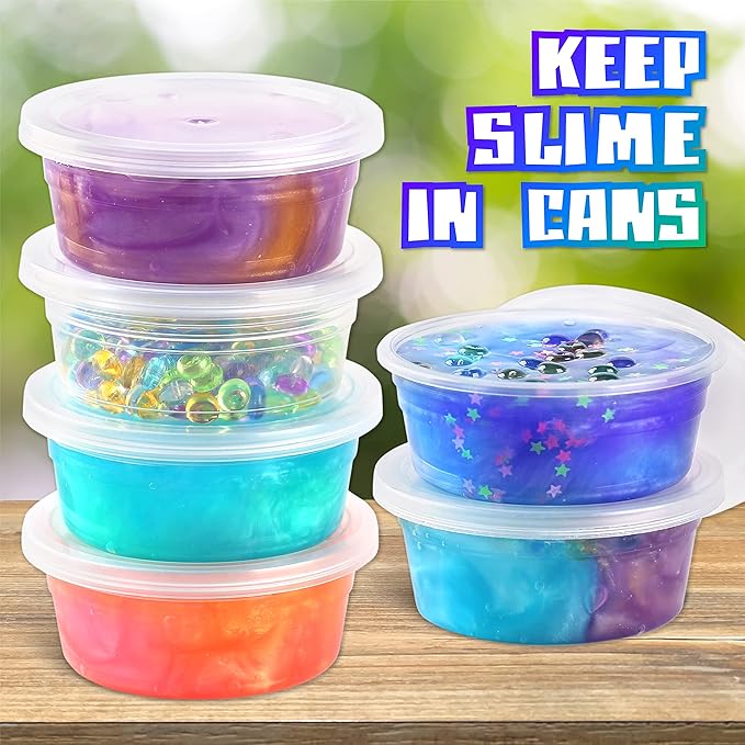 35.16 FL OZ Galaxy Glowing Slime for Kids, FunKidz 1040ML Premade Space Slime 8 Packs Toy for Girls Slime Kit with Neon, Glow, Metallic Fun Boys Craft Great Party Gifts