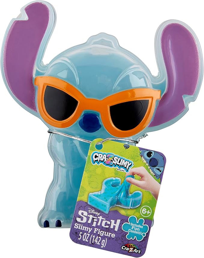 CRA-Z-Slimy Cool Stitch Slime Toy- Glossy, Stretchy, Super Soft, Smooth Cool Blue Stitch Slime for Boys and Girls, Lilo and Stitch Kids Toy Gift
