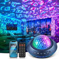 One Fire Ocean Light Projector,15 White Noises & Bluetooth Ambient Lighting, 360° Full Coverage Ceiling Projector Ocean Lamp, Remote Timer Galaxy Lamp for Bedroom Decor, Mood Lighting Gifts