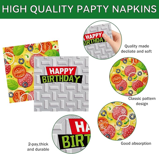 140 PCS Turtle Birthday Party Decorations Set - Turtle Cartoon Theme Plates Napkins Disposable Paper Cups Tableware Set Birthday Party Supplies for Boys Girls