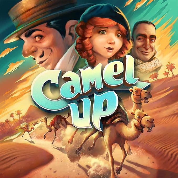 Camel Up (Second Edition) - Exciting Camel-Racing Betting Strategy Game! Fun Family Game for Kids & Adults, Ages 8+, 3-8 Players, 30-45 Minute Playtime, Made by Eggertspiele