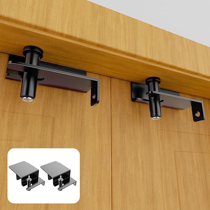 Child Proof Door Top Lock – Top Of Door Locks For Kids Safety with Double - Side Operation | Keep Kids, Pets & Seniors Safe | Child Door Locks Top Of Door for Most Interior & Exterior Doors (2 Pack)