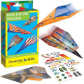 Creativity for Kids Paper Airplane Squadron - Create 20 Paper Airplanes, Mini Craft Kit for Boys, Great Spring Crafts and Gift for Boys, Kids Activities (Ages 6+)