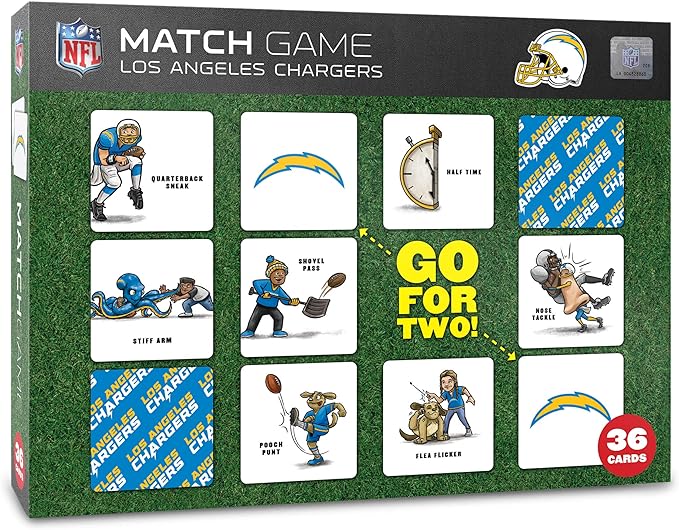 YouTheFan NFL Officially-Licensed Memory Match Game - Humorous, Team-Specific, Original Hand-Drawn Artwork, Fun for the Whole Family, for Fans Young and Old