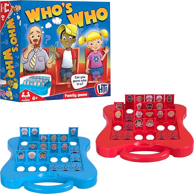 HTI Toys Traditional Games Who's Who Board Game Fun for All Kids Boys and Girls