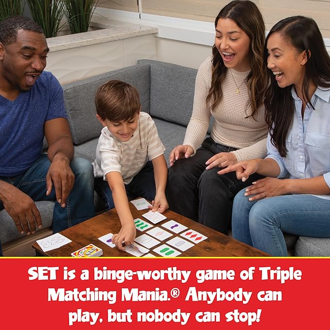 Set Card Games for Kids - Travel Case Bundle, Cards Included, Fun Family Games, Travel, Memory, Learning, Multi-Player, Ages 6+