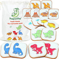 Felt Dinosaur Matching Game for Toddlers – Dino Memory Game & Flash Cards – Soft and Safe for Ages 1+ – Montessori Preschool Learning Activity – Educational Dinosaur Toy for Girls & Boys