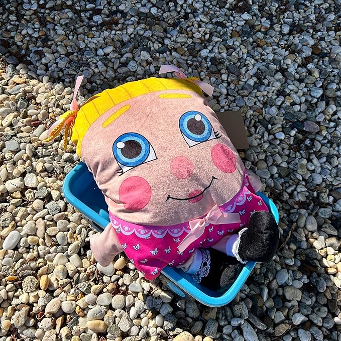 Sweetie Pie Dreams Plush -2-in-1 Toy & Pillow, 80s Nostalgic Plush Pal Reimagined, Soft Stuffed Rectangular Character, Nap-Play Design