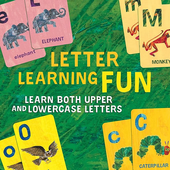 Briarpatch, World of Eric Carle Alphabet Go Fish Card Game, Featuring The Very Hungry Caterpillar, Preschool Learning For Kids