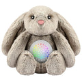 BEREST Baby Sleep Soother Bedtime Bunny with Starry Projector Night Light, Plush Stuffed Animal for Newborn Infants, Lullaby Music, White Noise, Mother's Heartbeat for Boys & Girls Shower Gifts