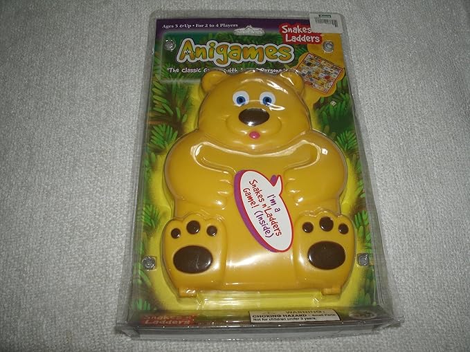 Anigames Snakes and Ladders Game in Teddy Bear Case
