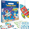 Imagimake Mirror Mosaic Space Theme Kids Art Set | DIY Craft Kit with Foil Stickers | Travel Kids Activities | Arts and Crafts for Kids 4-6 | Birthday Gift for Boys and Girls Ages 3,4,5,6,7,8