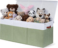 SoftOwl Extra Large Toy Storage Organizer with Lid - Sturdy, Collapsible Toy Chest Storage Box Design - Toys Bin with Dividers for Kids, Nursery, Bedroom, Playroom 37"x16"x14"