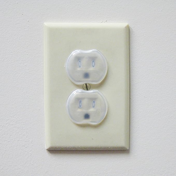 Dreambaby Plastic Baby Safety Outlet Plug Covers - 24 Pack - Outlet Covers Baby Proofing