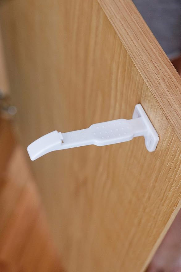 Little Chicks Baby Safety Cabinet and Drawer Locks -14 Pack of Latches - Model CK034