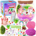 Gifmore Unicorn Light Up Terrarium Kit for Kids - LED Night Light Unicorn Birthday Gifts for Girls Ages 4 5 6 7 8-12, Unicorn Toys for Girls, Children's Arts and Crafts Kit