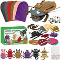 WATINC 6Pcs Hand Puppet Making Kit, Art Craft Felt Sock Puppet Toys, Creative DIY Make Your Own Pompoms Wiggle Googly Eyes Storytelling Role Play Party Supplies Gift for Girls Boys (Insect Animals B)