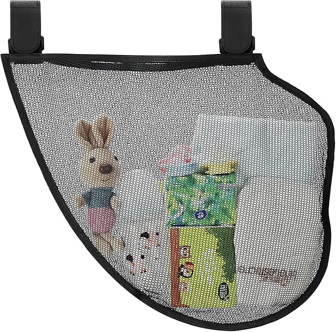 Accmor 2 Pack Universal Stroller Organizer, Side Sling Stroller Organizer, Mesh Cargo Net Stroller Storage Caddy, Stroller Bag Accessories Fits for Uppababy, Nuna, Baby Jogger, Britax, Doona Strollers
