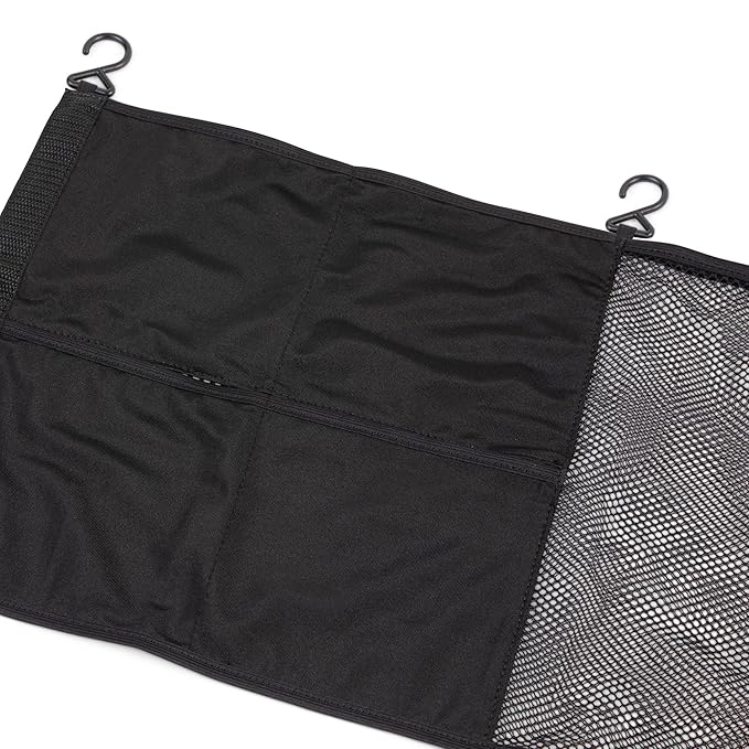 J.L. Childress Universal Stroller Wagon Organizer - Large Mesh Storage for Stroller Wagons with Adjustable Hooks, Baby Accessories & Cargo Storage, Easy Attachment & Install