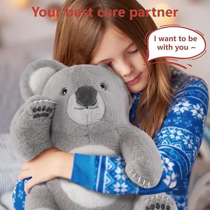 Niuniu Daddy 14" | 3.5 Pound Koala Weighted Stuffed Animal Plush, Giant Koala Pillowfort Lap Plush Toys for Kids Adults Baby, Large Cute Body Pillow for Gift Present Birthday Christmas Holiday