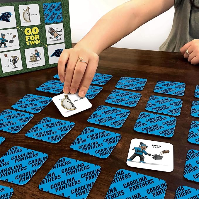 YouTheFan NFL Officially-Licensed Memory Match Game - Humorous, Team-Specific, Original Hand-Drawn Artwork, Fun for The Whole Family, for Fans Young and Old