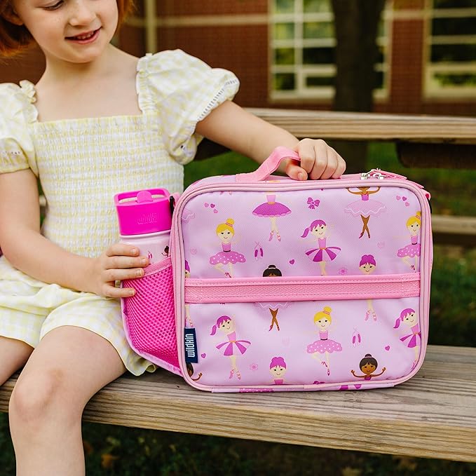 Wildkin Kids 14oz Stainless Steel Water Bottle – BPA-Free, Leakproof, Insulated, Easy-Clean - Ballerina
