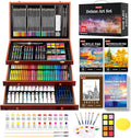 Soucolor Art Supplies, 192-Pack Deluxe Art Set Drawing Painting Supplies Kit with Acrylic Pad, Watercolor Pad, Sketch Book, Canvases, Acrylic Paint, Crayons, Pencils, Gifts for Artist Adults Teen Kids