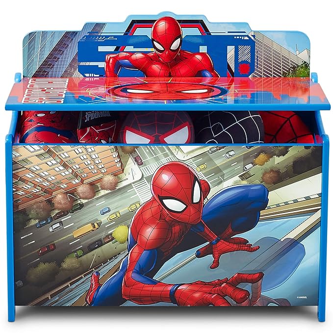 Delta Children Deluxe Toy Box, Spider-Man