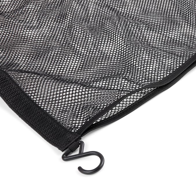 J.L. Childress Universal Stroller Wagon Netting - Mesh Stroller Wagon Organizer with Large Storage Pockets, Adjustable Hooks, Baby Accessories & Cargo Storage Attachment, Easy Install