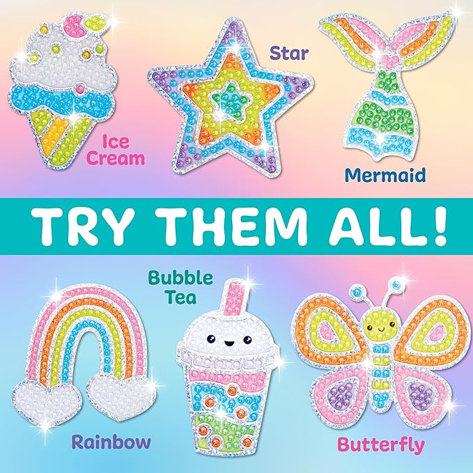 Creativity for Kids Bubble Gem Super Sticker: Mermaid, Crafts and Gifts for Girls, Mini Diamond Painting Kits for Kids, Small Mermaid Gifts and Spring Crafts, Crafts for Girls (Ages 6+)
