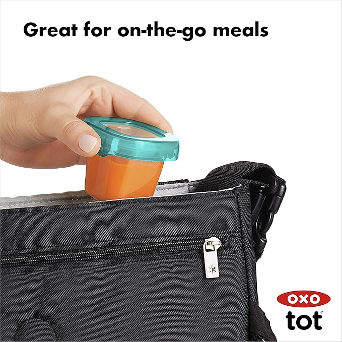 OXO Tot Baby Blocks Freezer Storage Containers 2 Oz - Teal