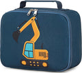 LOIDOU Lunch Box Kids Boys Insulated Lunch Bag Thermal Meal Tote Truck Reusable Lunch Pail Bags for School Travel