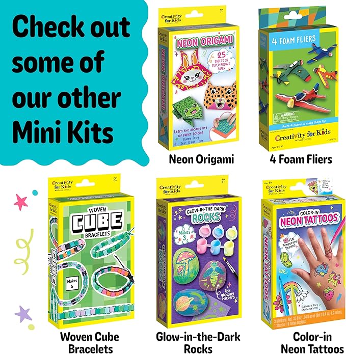 Creativity for Kids DIY Glowing Squishy Slime Kit | Hands-On STEM Activity & Sensory Toy | Mix, Stretch & Glow Mess-Free Fun | Great Gifts & Easter Basket Stuffers for Kids (Ages 6+)