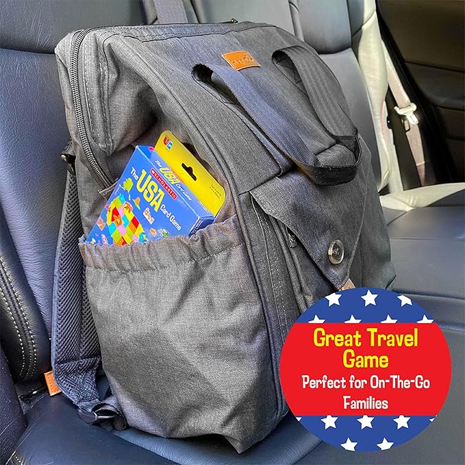 University Games, Scholastic USA Travel Card Game, Learn State Capitals and Historic Facts, Great Geography Challenge Card Game for Kids Ages 6 and Up