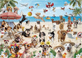 JOYIN 300 pcs Vacation Pups Dog Puzzles, Jigsaw Puzzle for Kids and Adults(27.6" x 19.7"), Vacation Puppy Theme Puzzles for Toddlers, Easter Collection Gift Home Art Decor