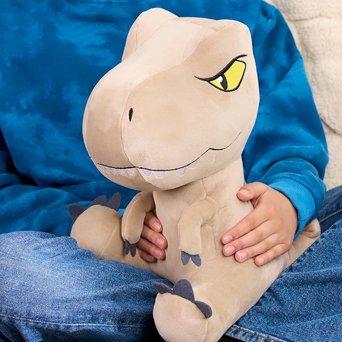 JURASSIC WORLD Rebirth Weighted Comfort Plush T. rex, 12 Inch Weighted Dinosaur Plush, Boys and Girls, Ages 3 and up, Kids Toys for Ages 3 Up by Just Play