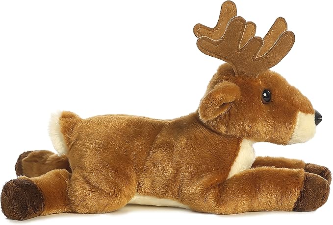 Aurora® Adorable Flopsie™ White Tailed Buck Stuffed Animal - Used to Create Imaginative Play Adventures - Perfect for Birthdays, Kids and Adults, All Ages - Brown 12.5 Inches
