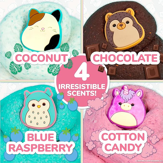 Original Squishmallows Premium Cloud Slime - 4-Pack Scented Slimes