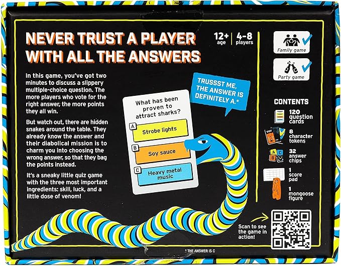 Big Potato Snakes: A Slippery Social Deduction Game for Families and Adults | Perfect for Game Night