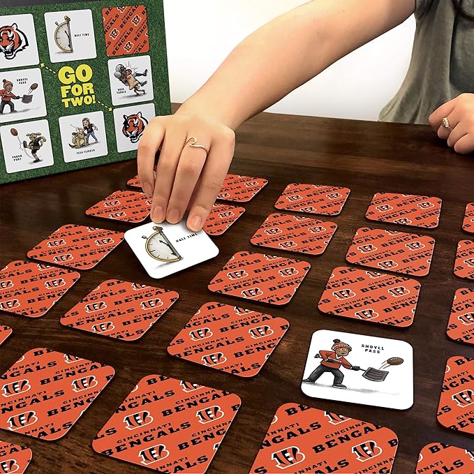 YouTheFan NFL Officially-Licensed Memory Match Game - Humorous, Team-Specific, Original Hand-Drawn Artwork, Fun for The Whole Family, for Fans Young and Old