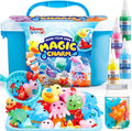 Klever Kits Water Gel Kit, Magic Fairy Water Gel Toy Kit with 10 Gels, 12 Molds, Preserving Bottle for Presents, Party Favors, Birthday Gifts, Arts & Crafts DIY STEM Kits for Kids