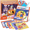 JoyCat Paint with Water Coloring Books, Art & Craft Activity, No Mess Art for Kids Ages 4-8, Craft Kits & Supplies, DIY Creative Activity, Gifts for Girls & Boys (Tiny Elves)