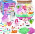 Hannstar Fairy Garden Kits for Kids - Light Up Terrarium kit Birthday Gift for Girls Ages 4 5 6 7 8 10 12 Years Old - Creative Garden Toys for Girls - DIY Arts and Crafts Kit for Kids