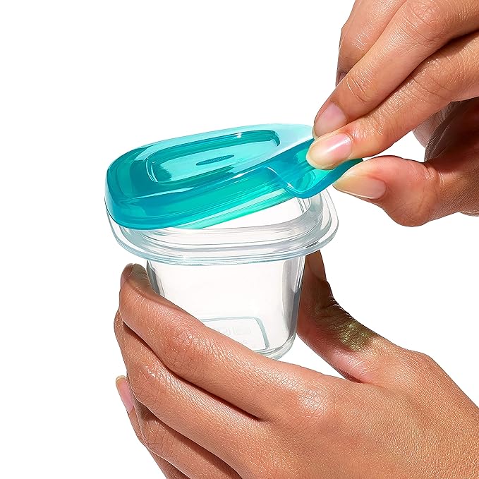 OXO Tot Silicone Baby Blocks m- 2 oz. - Teal