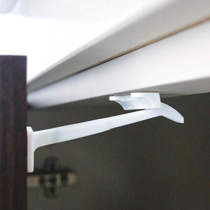 Little Chicks Baby Safety Cabinet and Drawer Locks -14 Pack of Latches - Model CK034